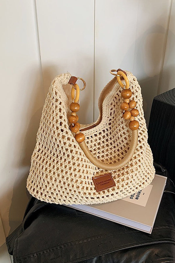 Retro Hollow Woven Straw Shoulder Bag