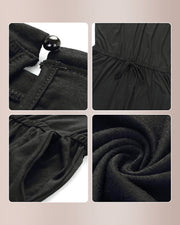 Off-Shoulder Short Sleeve Jumpsuit with Drawstring Waist