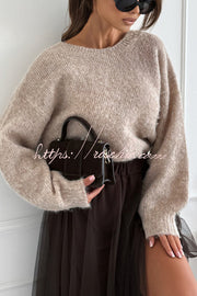 Leopard Print Knit Sweater with Bow Detail & Back Slit