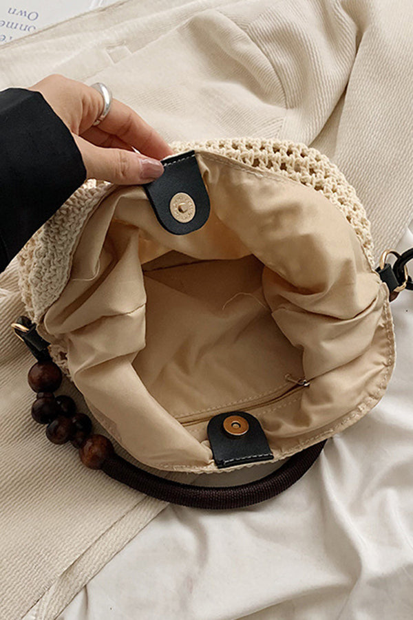 Retro Hollow Woven Straw Shoulder Bag