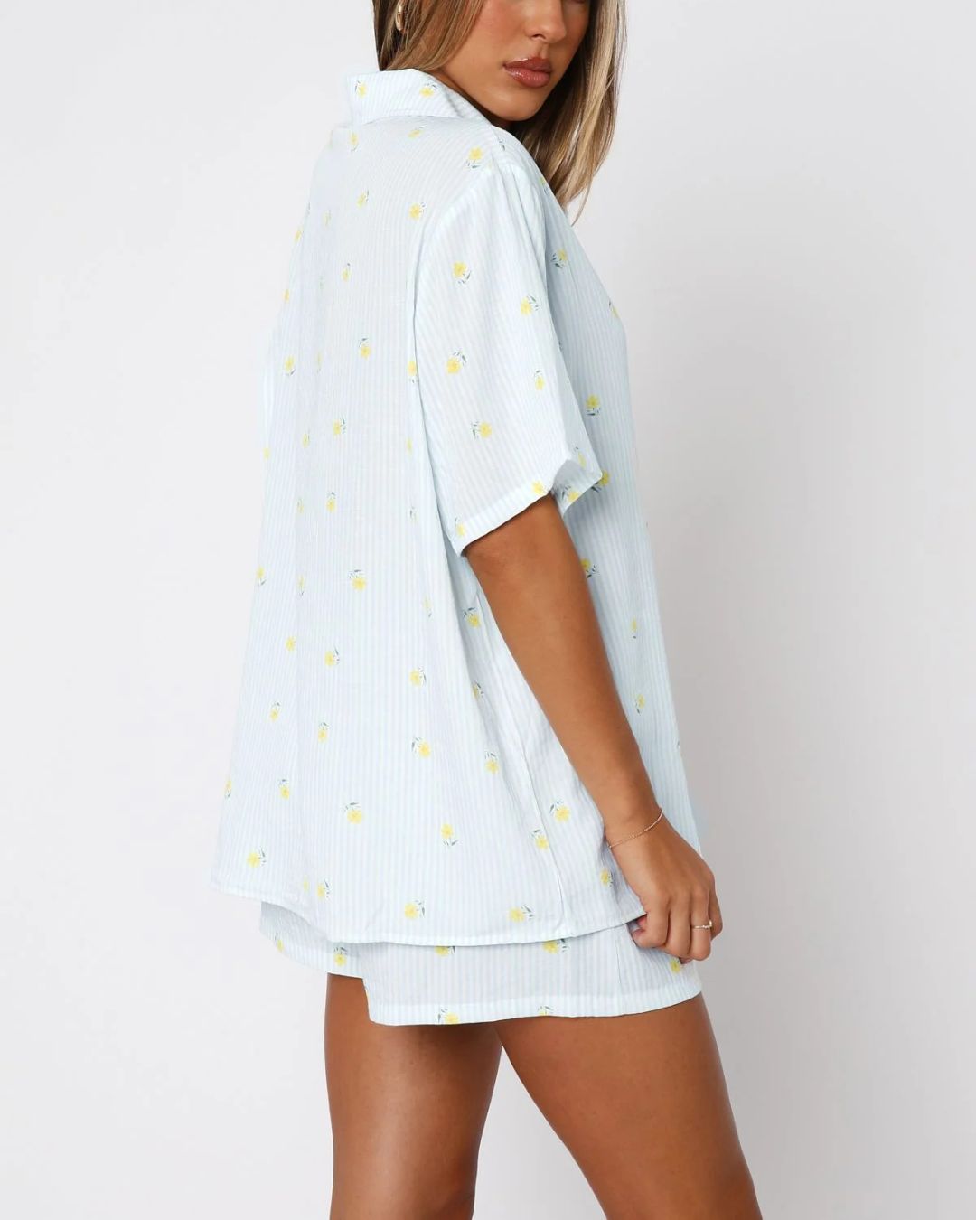 Sweetheart Print Pajama Set